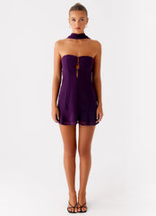 Avenue Mini Dress - Plum