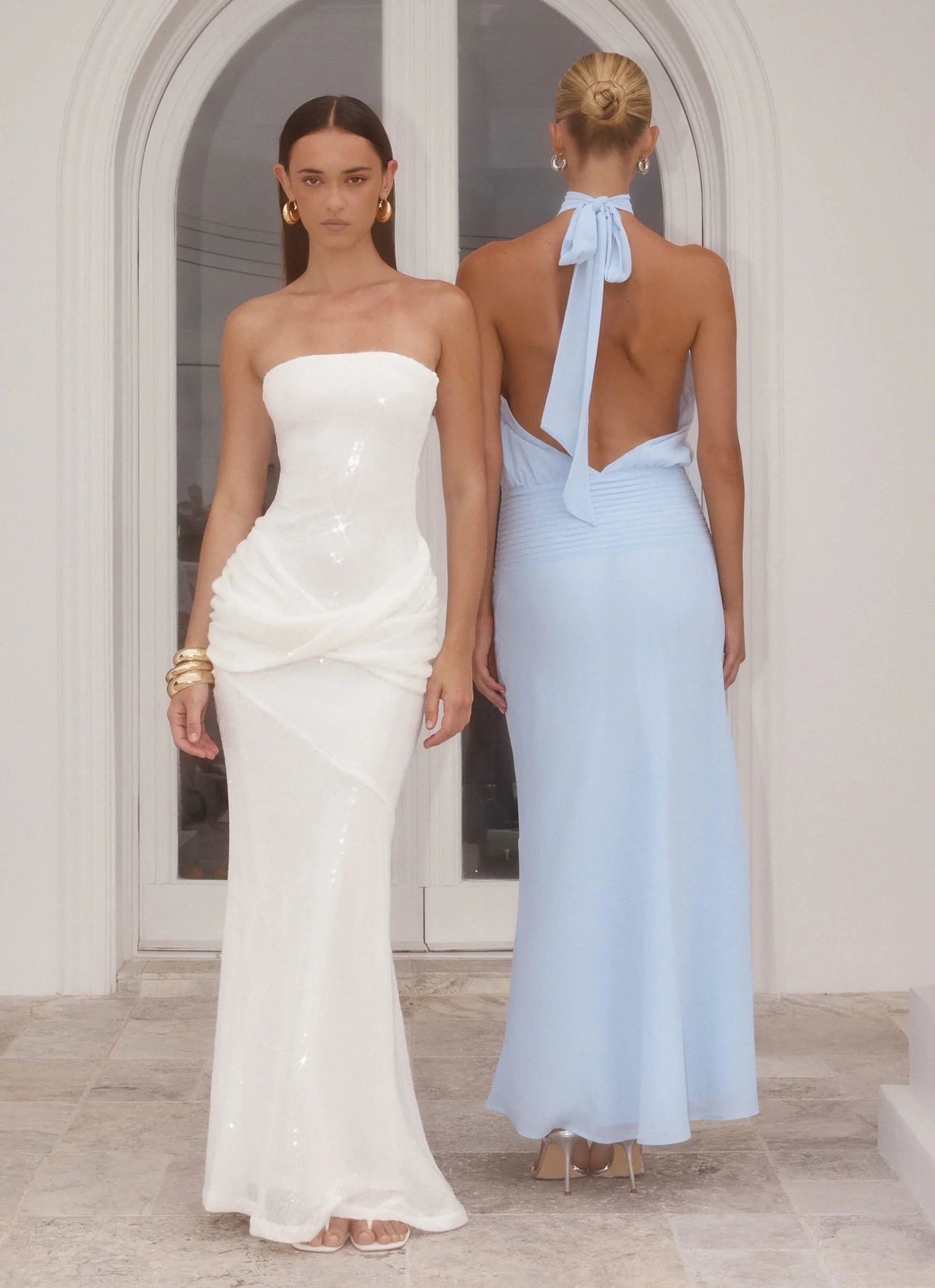 Lalia Maxi Dress - Pale Blue